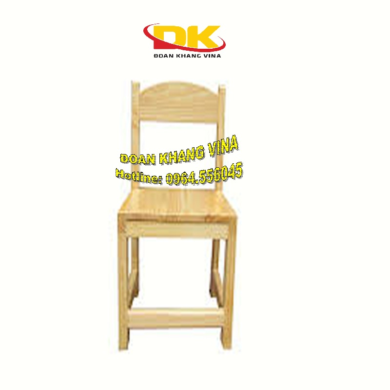 Ghế gỗ thông mầm non giá rẻ DK 012-7